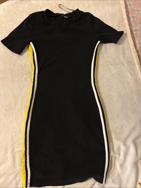 H&M Divided Black Mini Bodycon Dress